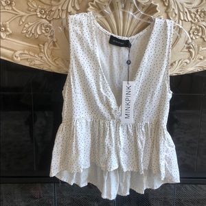 MINKPINK polka dot top